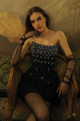 Strapless Crystal A Line Dress | Dress In Beauty